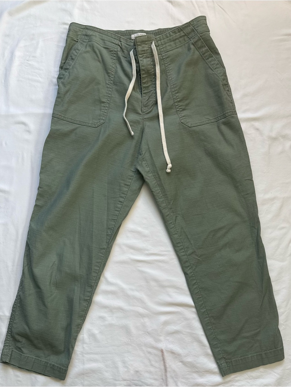 LOFT Sage Green Cropped Pants size 8